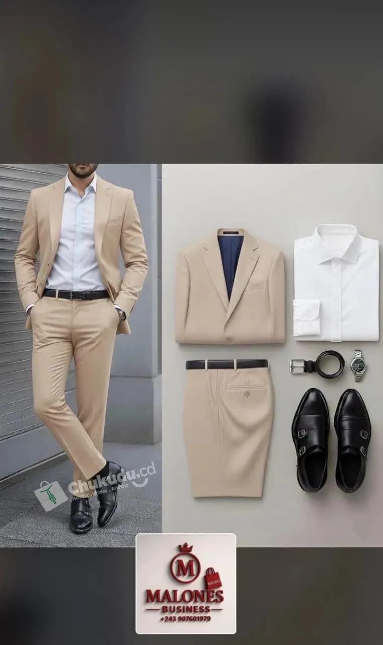 Veste, chemise et soulier
