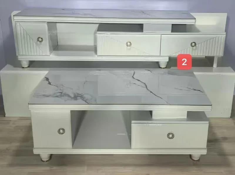 Table& porte appareil semi-marbrre — photo 2