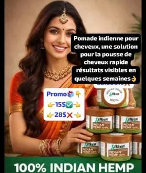 Pommade indienne pour cheveux la solution a la pousse de cheveux rapide résultats visibles dans quelques semaines 👌