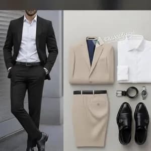 Veste, soulier et chemise