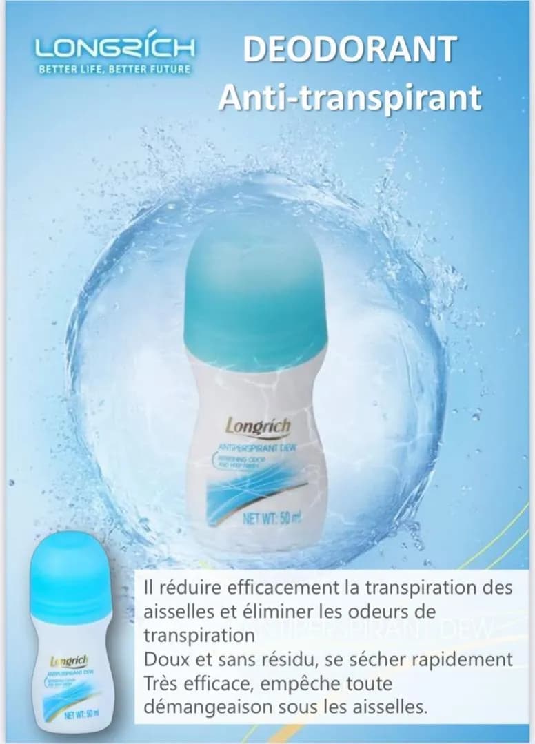 Déodorant anti transpirant