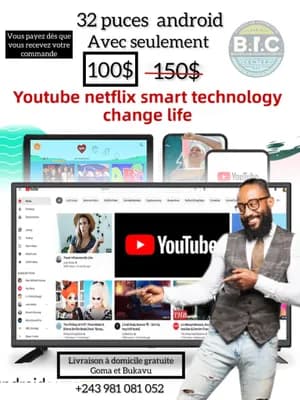 LA TV 32 pouces, smart Android, wifi intégrer