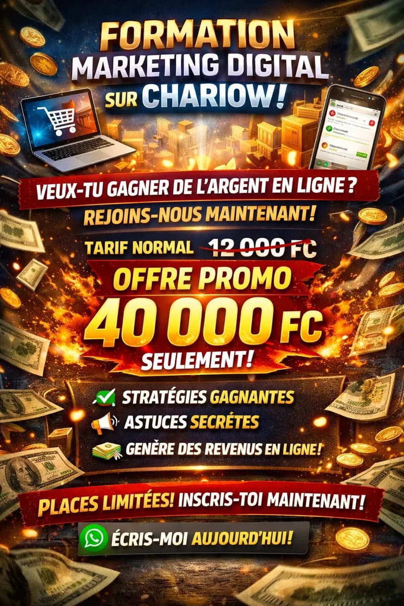 Formation en marketing digital travail en ligne