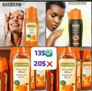 Gel-douche Sivoderm gommant, exfoliant, hydratant une petite pour une peau douce et Glow 👌🥰