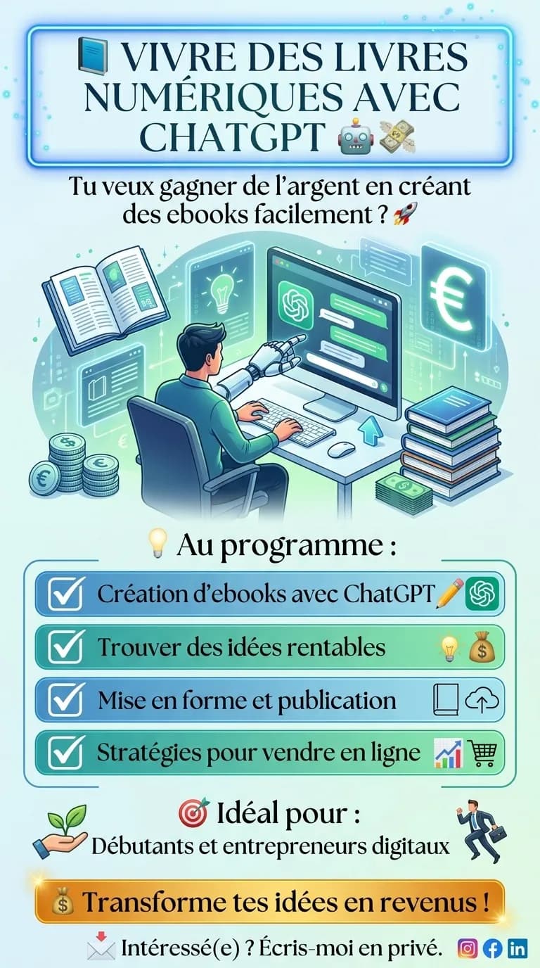 📘 VIVRE DES LIVRES NUMÉRIQUES AVEC CHATGPT