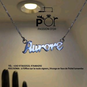 Chaînette personnalisé en Argent pur