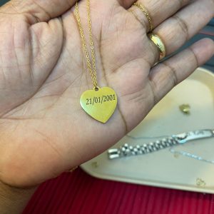 Collier coeur personnalisé
