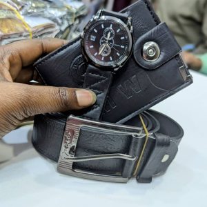 Montre+centure+portefeuille trois pièces