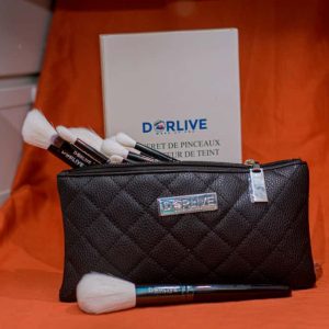 Kit Éclat – 12 Pinceaux Maquillage + Pochette