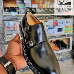 Chaussure de luxe en cuire pour homme