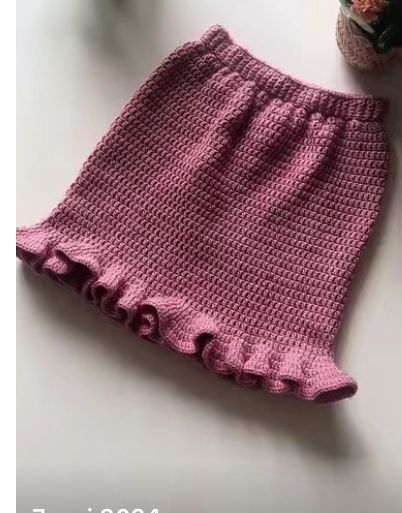 Jupe courte (crochetée)