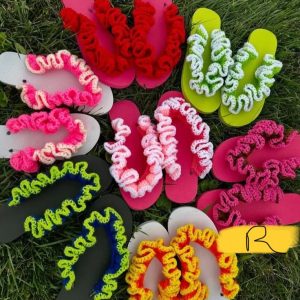 Sandals (mapapa) rèdesigner au crochet