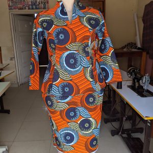 Ensemble jube & blouse en pagne