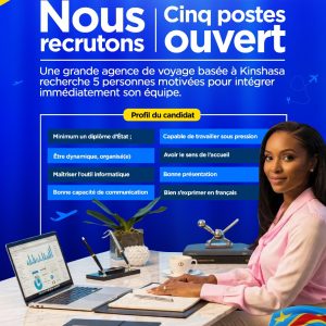 5 postes ouvert