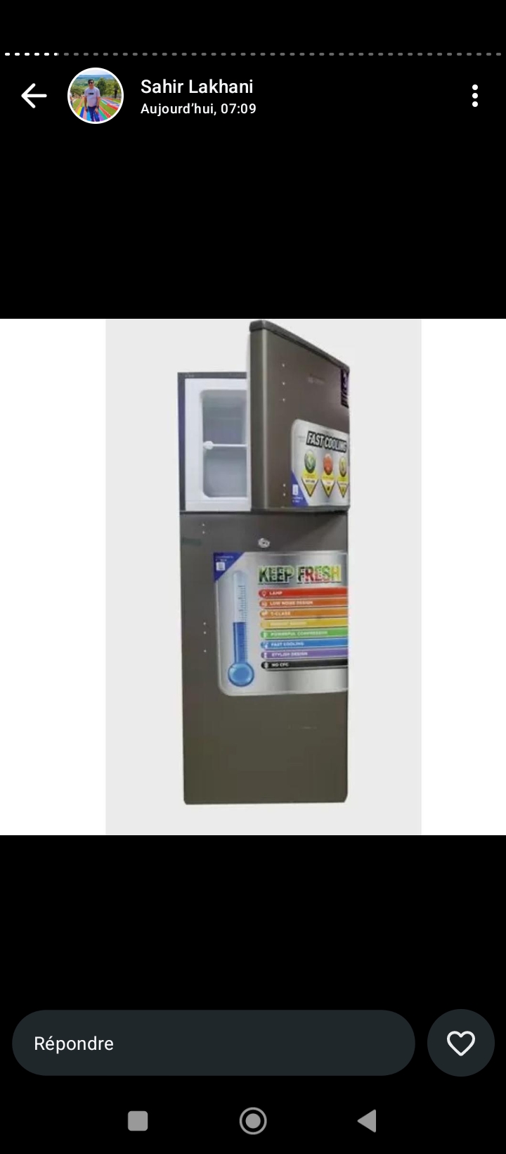 Frigo 175litres