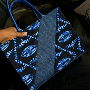 Sac & babouche personnalisé en pagne