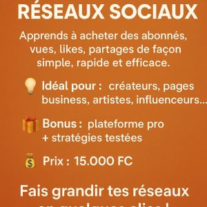 Formation boostage réseaux sociaux