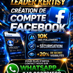 PROMOTIONS BOOSTER OÙ VENTE DE COMPTE FACEBOOK 10K DES FOLLOWERS