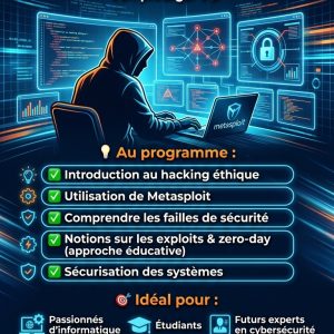 🛡️ FORMATION HACKING ÉTHIQUE : METASPLOIT & EXPLOITS ZERO DAY