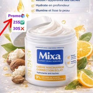 Crème mixa niacinamide pour une peau éclatante sans imperfection 👌🥰✅