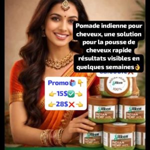 Pommade indienne pour cheveux la solution a la pousse de cheveux rapide résultats visibles dans quelques semaines 👌